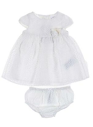 Top/robe blanc MAYORAL pour fille