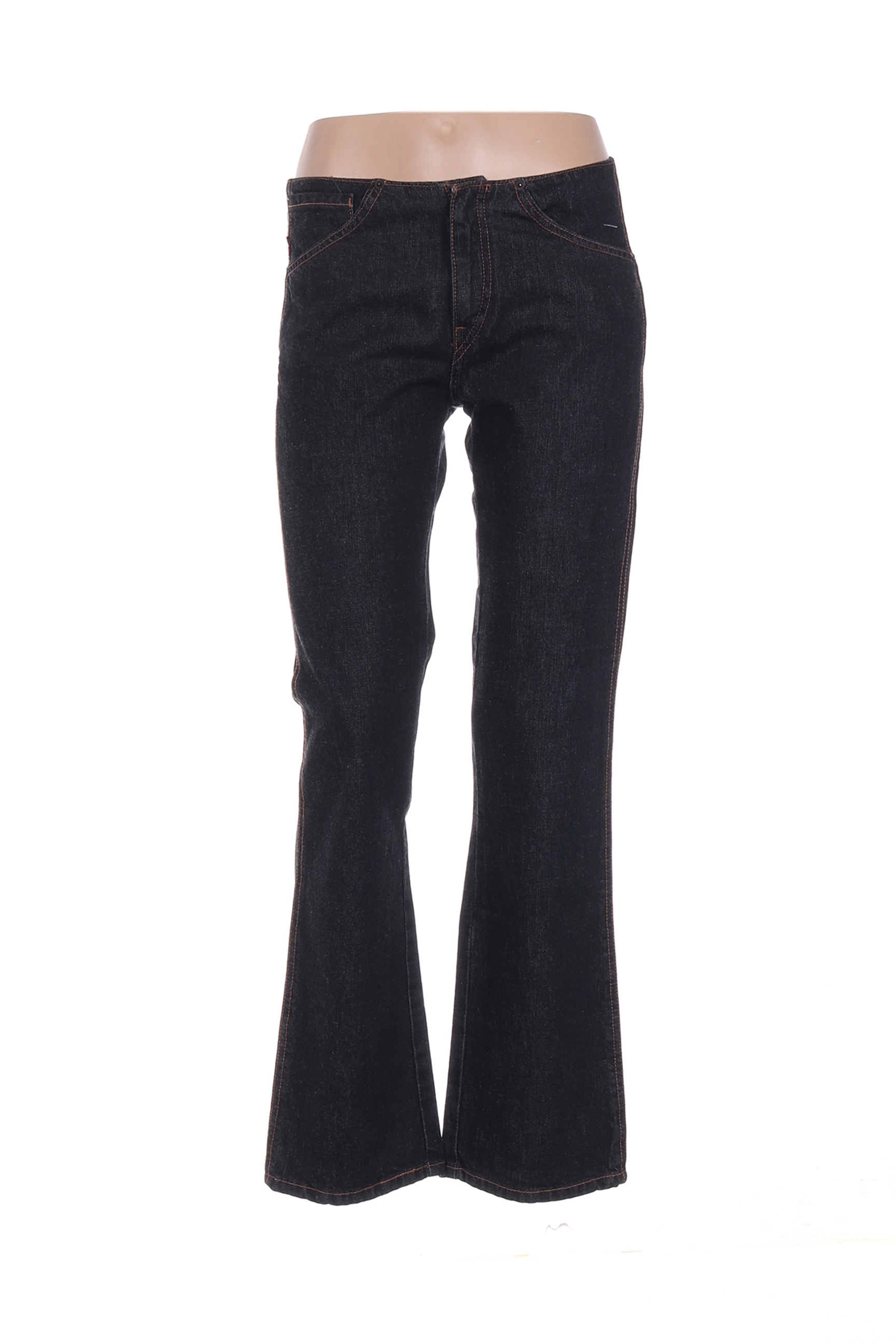 Levis Jeans Coupe Droite Femme De Couleur Noir En Soldes ...