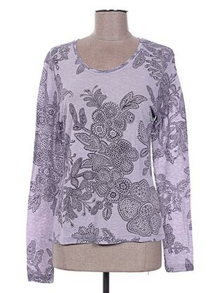 T-shirt manches longues violet FINETTE pour femme