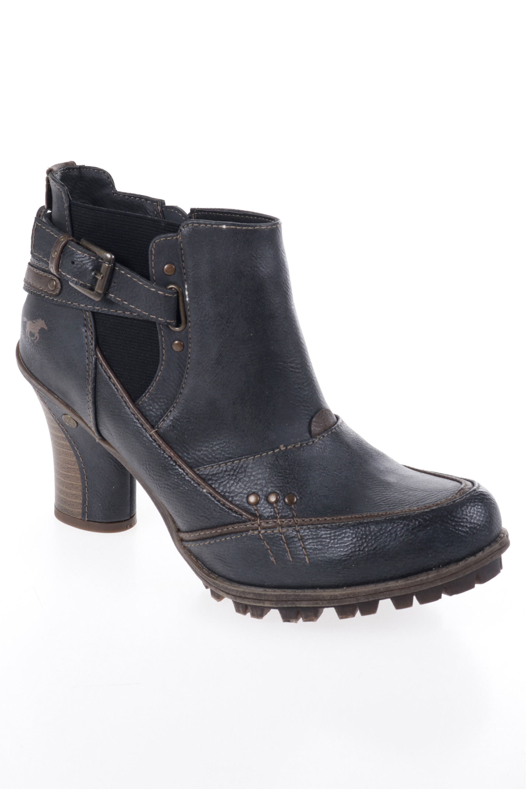 Mustang Bottines Femme De Couleur Noir En Soldes Pas Cher ...