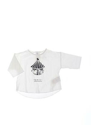 T-shirt manches longues blanc PLAY'UP pour fille