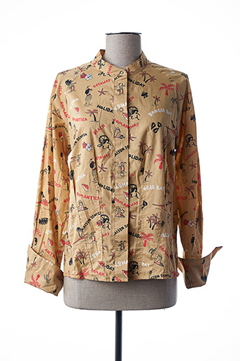 Scotch Soda Chemisiers Manches Longues Femme De Couleur Beige En Soldes Pas  Cher 1455445-beige0 - Modz
