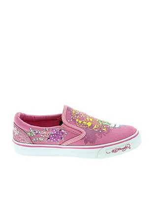 Baskets rose ED HARDY pour fille
