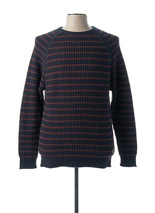 Pull col rond bleu DEELUXE pour homme