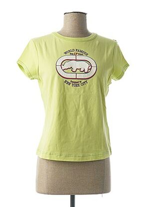 T-shirt manches courtes vert ECKO pour femme