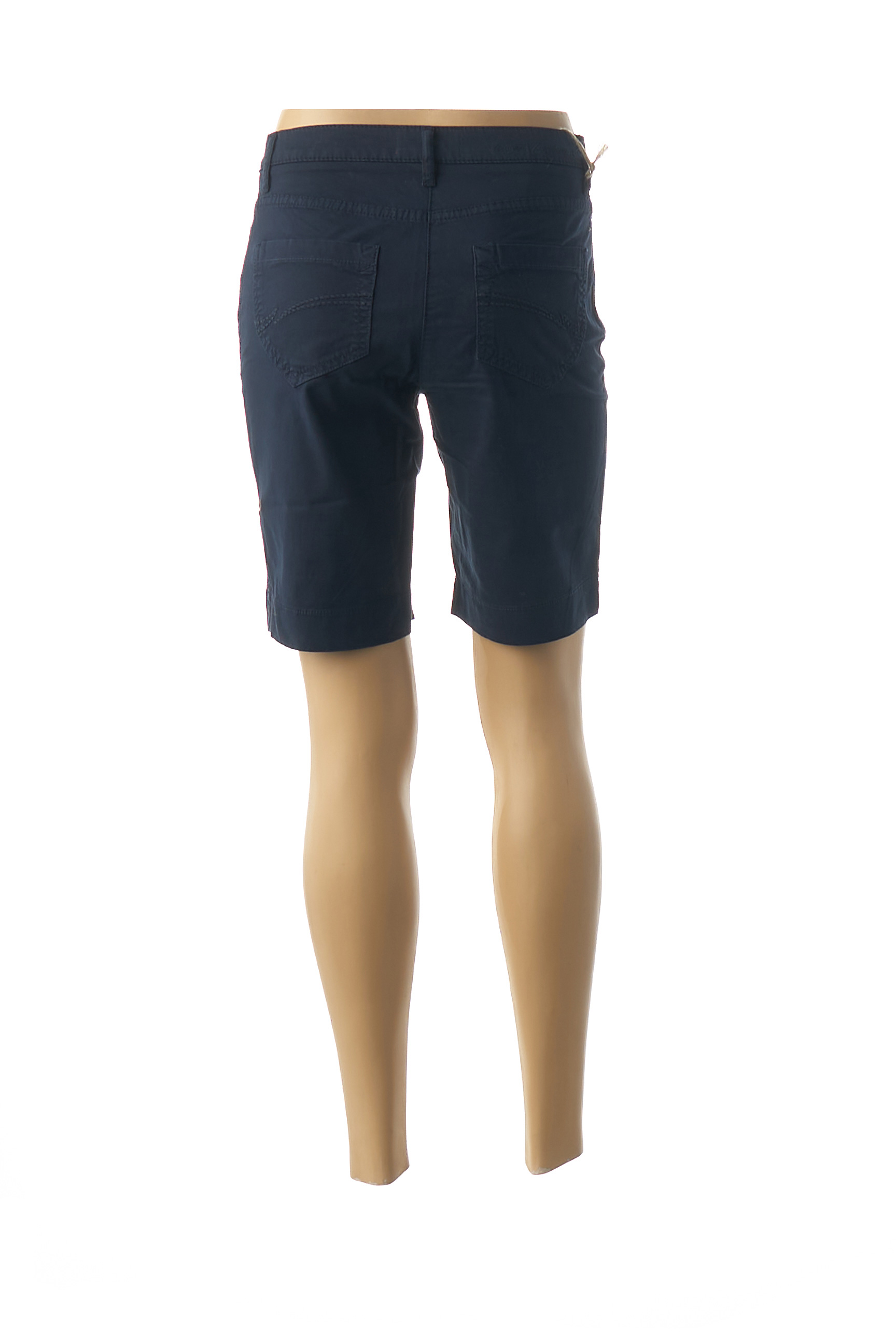 Lot de 3 Shorts Femme en Coton Lin Respirants - Bleu Noir Gris Bleu noir gris - Prêt-à