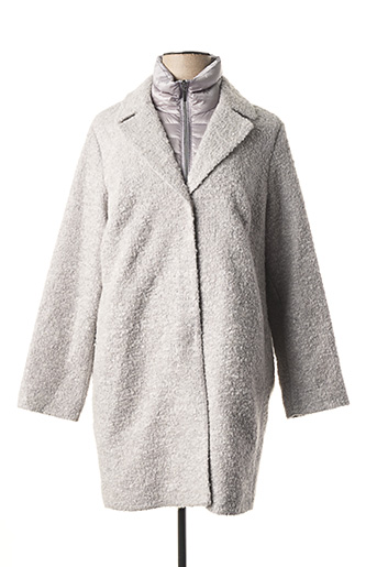 manteau gris long