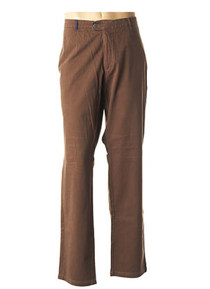 Pantalon casual marron BRUNO SAINT HILAIRE pour homme