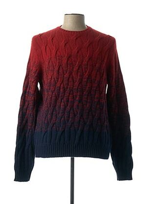 Pull col rond rouge ZANONE pour homme