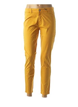 Pantalon casual jaune EVA KAYAN pour femme