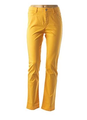 Pantalon casual jaune KANOPE pour femme