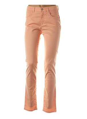 Pantalon casual orange BRUNO SAINT HILAIRE pour femme