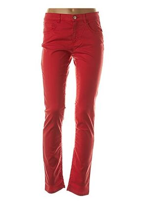 Pantalon casual rouge BRUNO SAINT HILAIRE pour femme