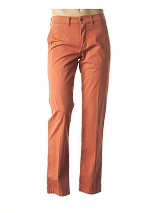 Pantalon casual orange LCDN pour homme