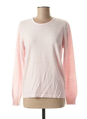 Pull col rond rose GEVANA pour femme