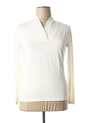 T-shirt manches longues blanc EVALINKA pour femme
