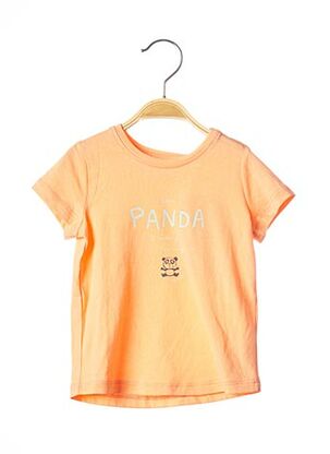 T-shirt manches courtes orange TOM TAILOR pour fille