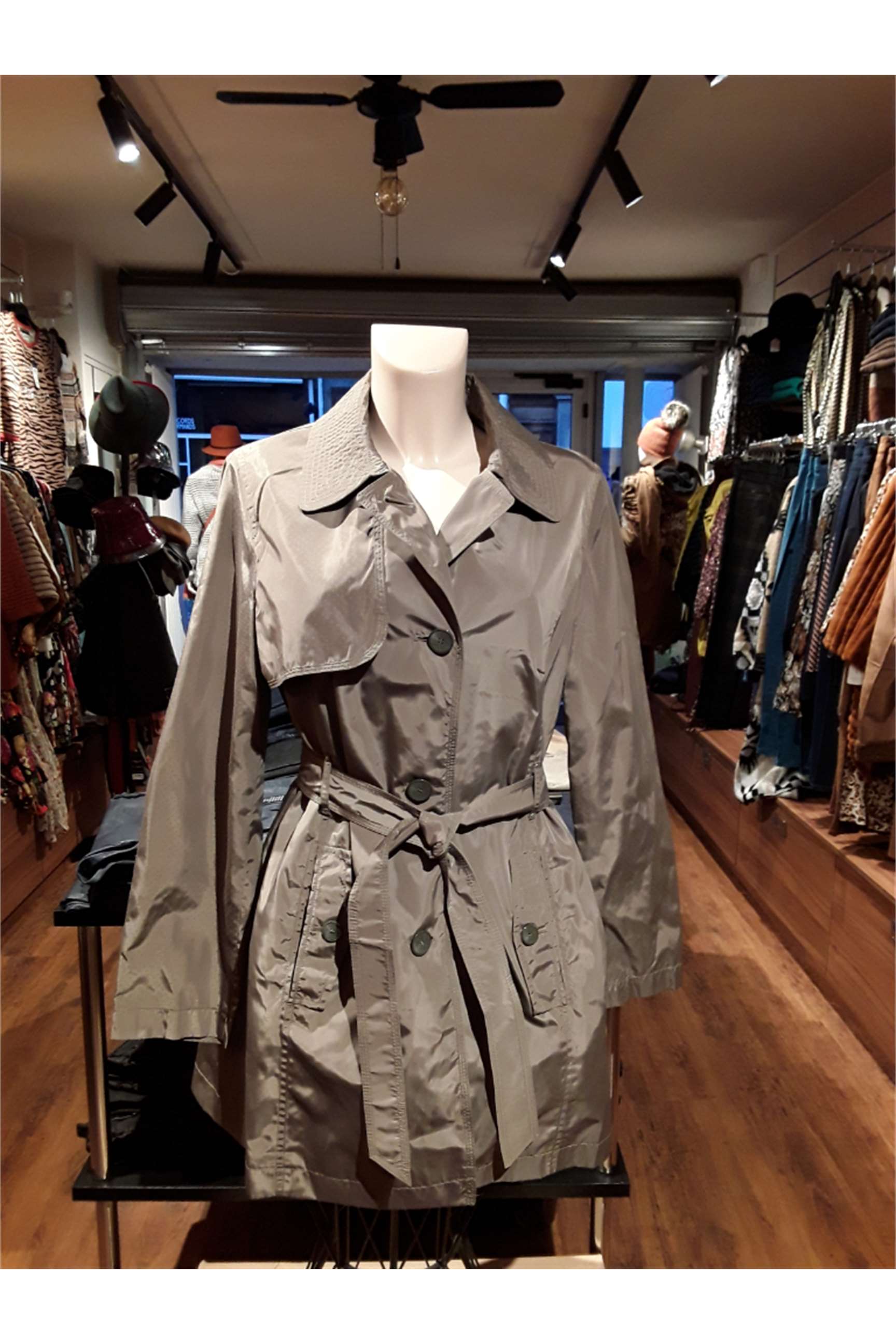 trench femme vert