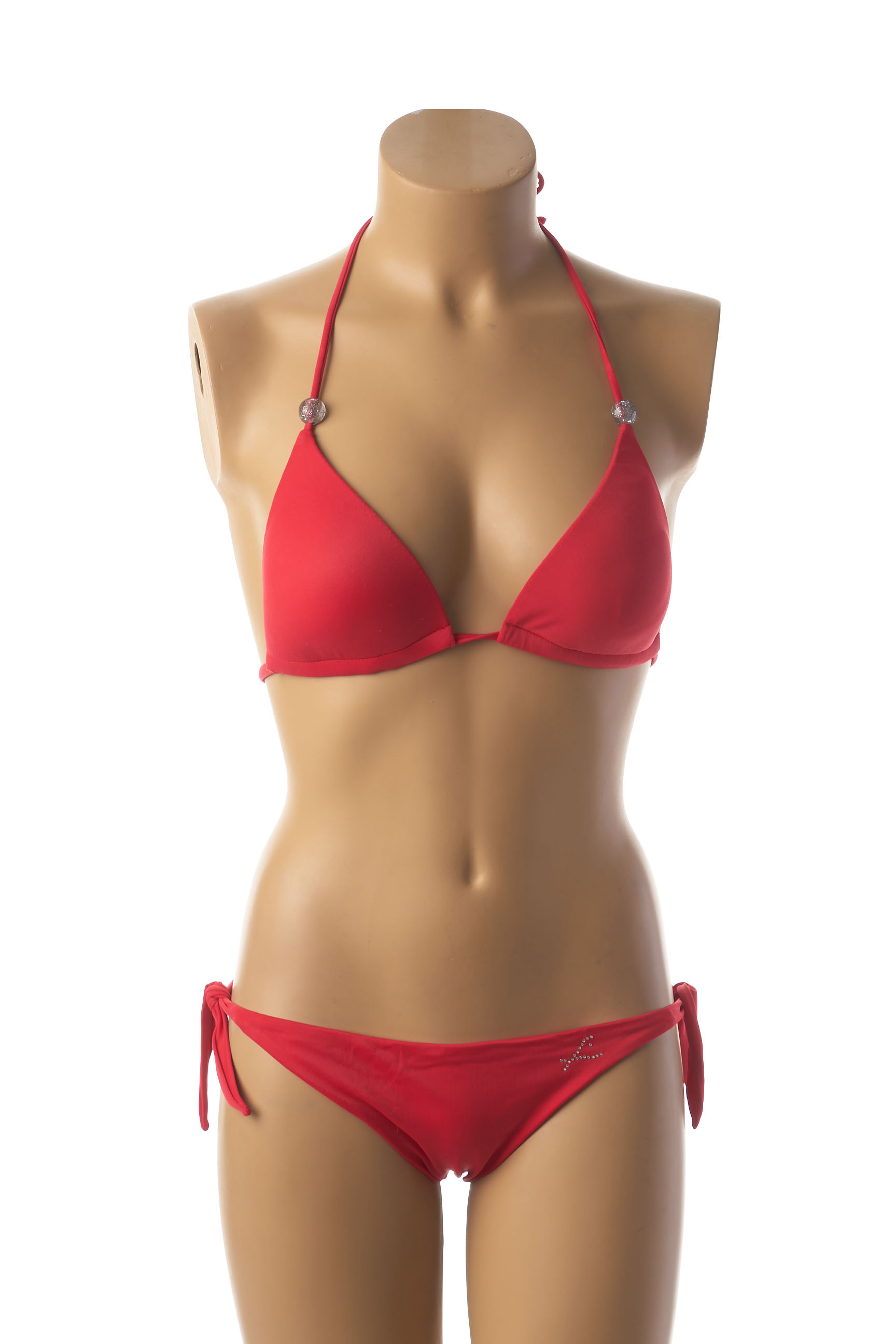 maillot de bain femme 2 pieces rouge