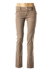 Pantalon casual marron HIGH pour femme seconde vue