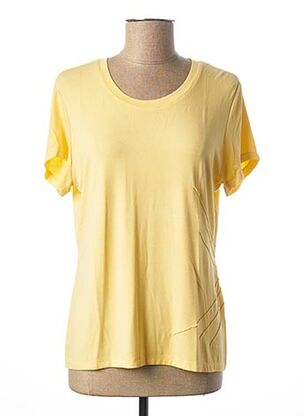 T-shirt manches courtes jaune FRANCE RIVOIRE pour femme