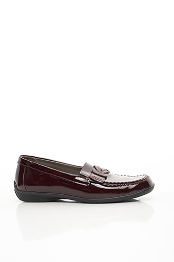 mocassin rouge femme pas cher