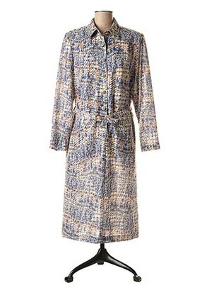 Robe mi-longue bleu TRIOMPHE DE PARIS pour femme