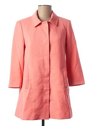 Manteau long rose KOCCA pour femme