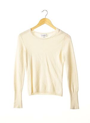 Pull col rond beige ERIC BOMPARD pour femme