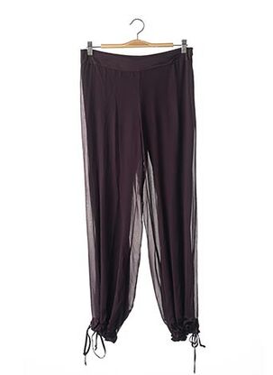 Pantalon droit violet ORNA FARHO pour femme