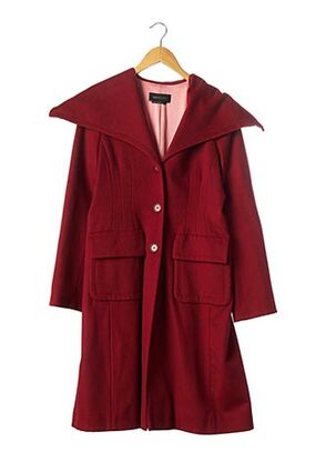 Manteau long rouge BCBGMAXAZRIA pour femme