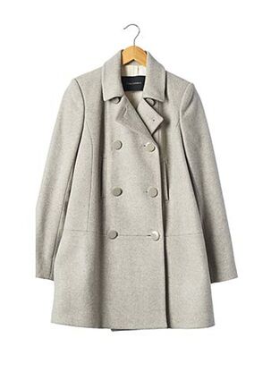 Manteau long gris TARA JARMON pour femme
