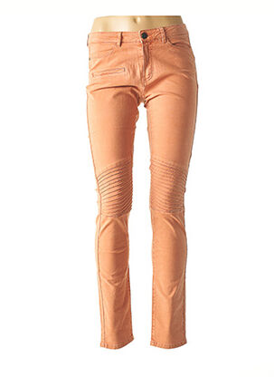 Pantalon slim orange ONE STEP pour femme