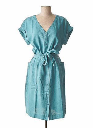 Robe mi-longue bleu BENSON & CHERRY pour femme