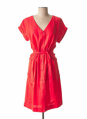 Robe mi-longue rouge BENSON & CHERRY pour femme