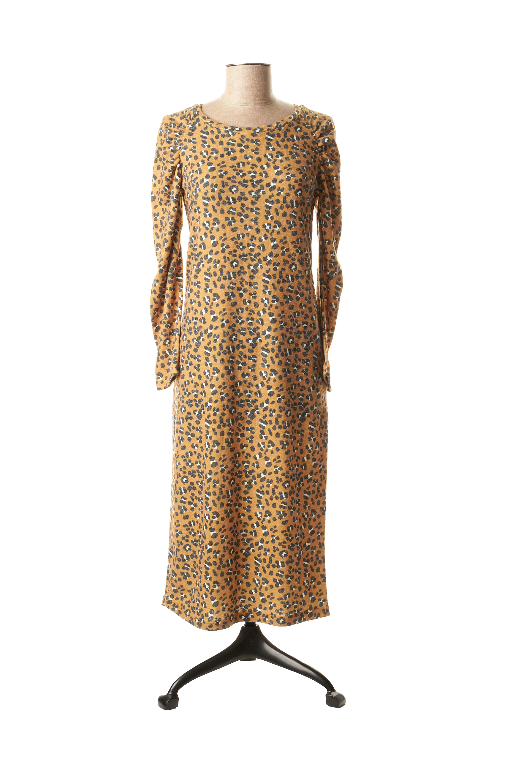 robe longue jaune femme