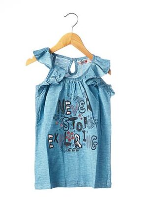 T-shirt manches courtes bleu BOBOLI pour fille