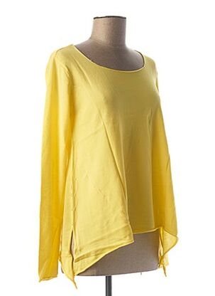 T-shirt manches longues jaune BEST CONNECTIONS pour femme