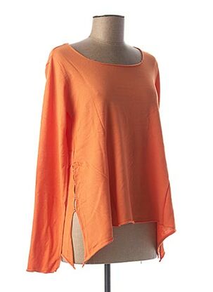 T-shirt manches longues orange BEST CONNECTIONS pour femme