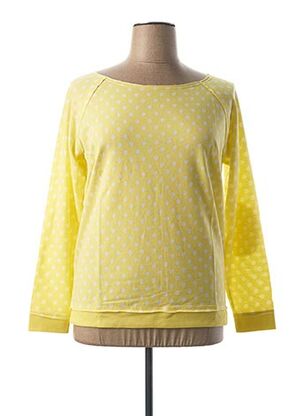 Sweat-shirt jaune BEST CONNECTIONS pour femme