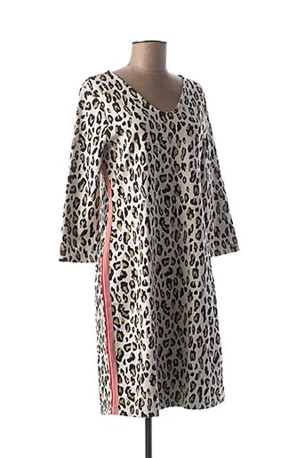 Street One Robes Mi Longues Femme De Couleur Beige En Destockage 1596742 Beige0 Modz