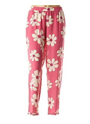 Pantalon casual rose ROSSO 35 pour femme