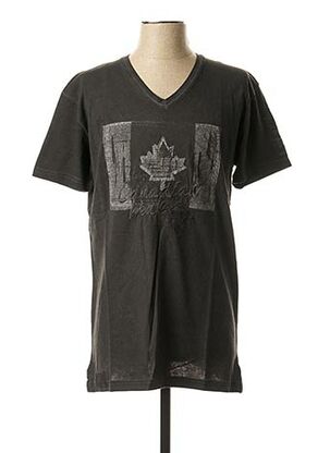 T-shirt manches courtes gris CANADIAN PEAK pour homme