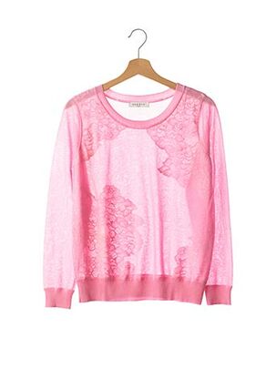 Pull col rond rose SANDRO pour femme