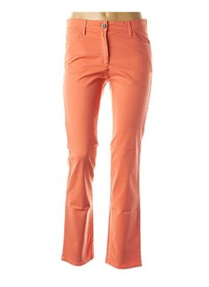 Jeans coupe droite orange COUTURIST pour femme