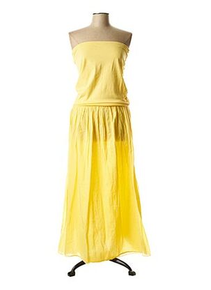Robe longue jaune DROLATIC pour femme