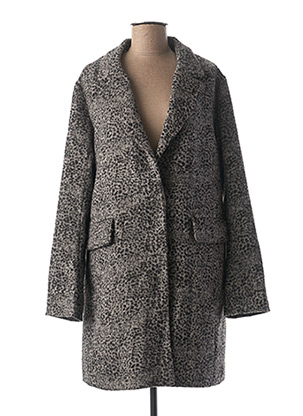 Manteau long gris CKS pour femme