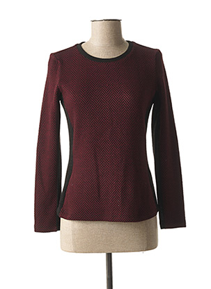 Pull col rond rouge JAVIER SIMORRA pour femme