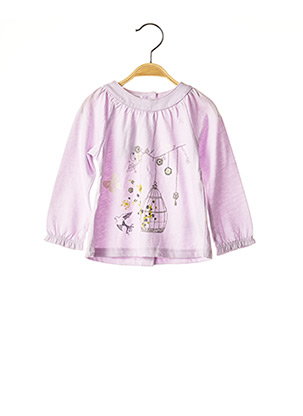 T-shirt manches longues violet LA COMPAGNIE DES PETITS pour fille