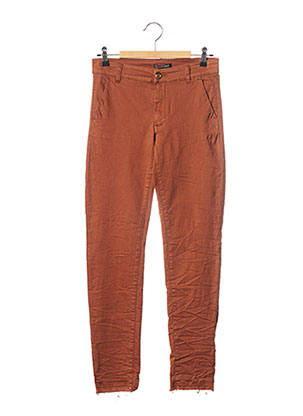 Pantalon casual marron CHATTAWAK pour femme